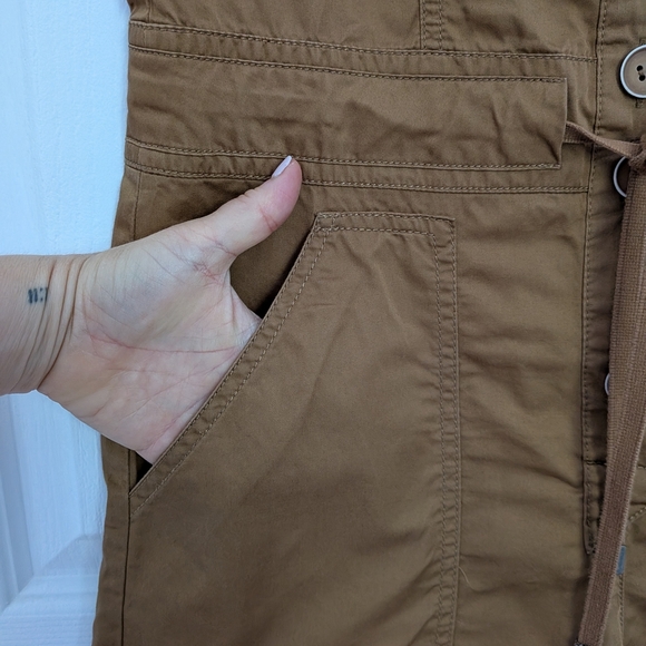 United Colors of Benetton Sleeveless Button-Up Romper – Brown, Women’s Size #98 - Picture 3 of 6